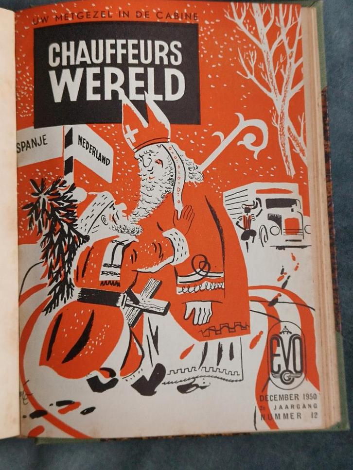 1950, BAKFIETS, CARRIER, IJZEREN HOND, SINTERKLAAS, EVO, Verzamelen, Tijdschriften, Kranten en Knipsels, Tijdschrift, 1940 tot 1960