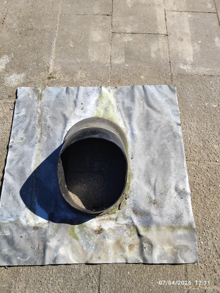 Dakdoorvoer 150mm voor schuin dak, Gebruikt, Overige typen, Ophalen of Verzenden, Minder dan 5 m²