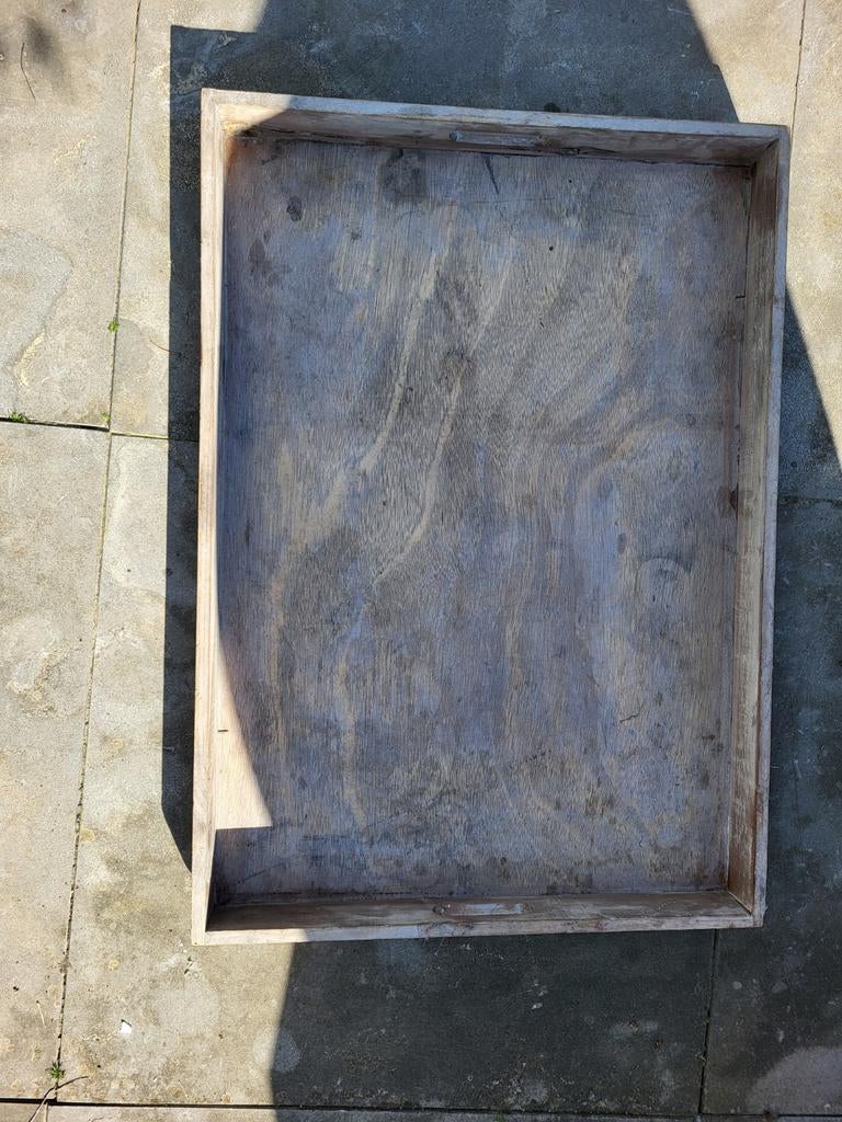 Grote houten dienblad 70 x 50 cm, Ophalen, Gebruikt, Rechthoekig, Hout