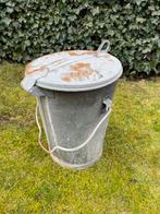 Zinken vuilnisemmer, Antiek en Kunst, Ophalen