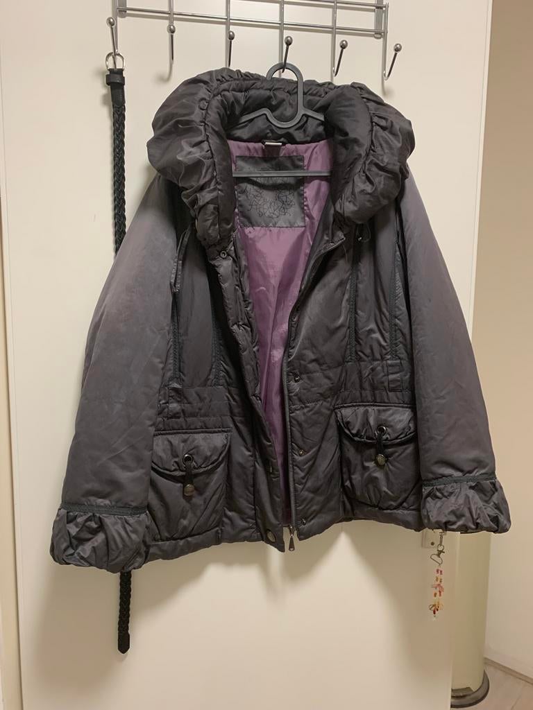 MS korte jas, Kleding | Dames, Jassen | Winter, Ophalen of Verzenden, Maat 46/48 (XL) of groter, Grijs