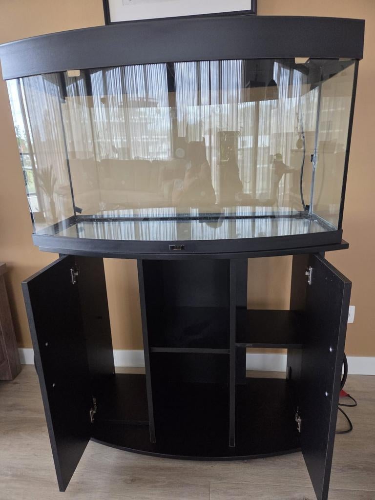 Juwel Rio 180 met meubel, Dieren en Toebehoren, Ophalen, Zo goed als nieuw, Leeg aquarium, Juwel