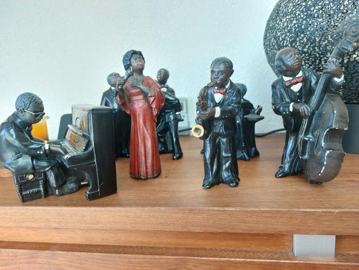 Jazz muzikanten beeldjes, Verzamelen, Beelden en Beeldjes, Zo goed als nieuw, Ophalen of Verzenden