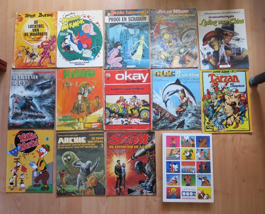 14 verschillende stripboeken aangeboden stripboek lezen, Meerdere stripboeken, Ophalen of Verzenden, Gelezen