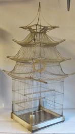 aparte vintage ijzeren vogelkooi Chinese pagode, Ophalen