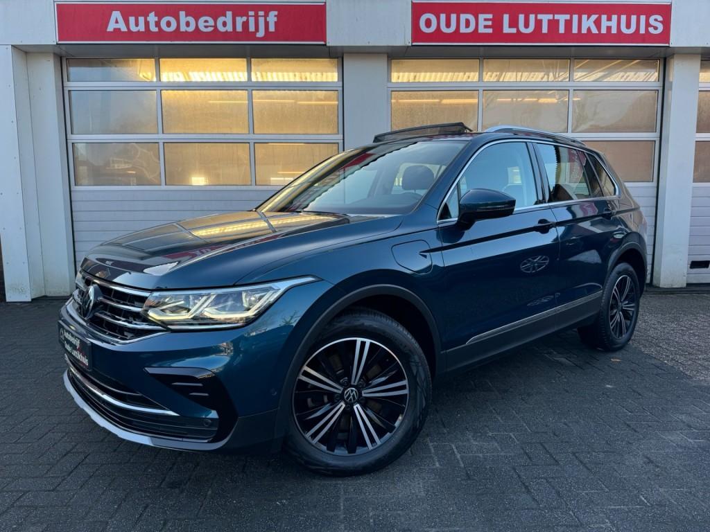 Volkswagen TIGUAN 1.4TSI eHybrid 245PK Elegance IQ-Light Vir, Huisgarantie, 4 cilinders, Met garantie (alle), Blauw