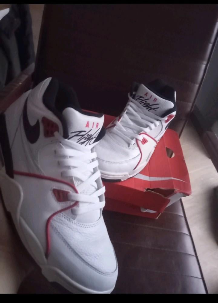 Nike Air Flight 89 Wit/Rood/Zwart, Ophalen of Verzenden, Nieuw, Wit