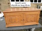 TV KASTJE, AUDIOMEUBEL VINTAGE, Ophalen, Gebruikt, Eikenhout, 50 tot 100 cm