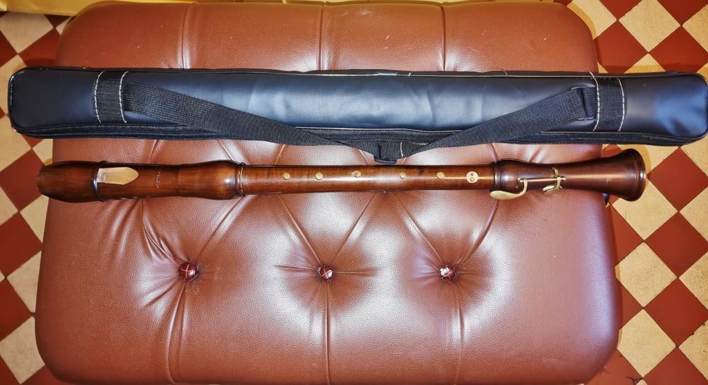 Mollenhauer Tenor Blokfluit Barock, Pinkklep. Hoes., Muziek en Instrumenten, Blaasinstrumenten | Blokfluiten, Ophalen of Verzenden