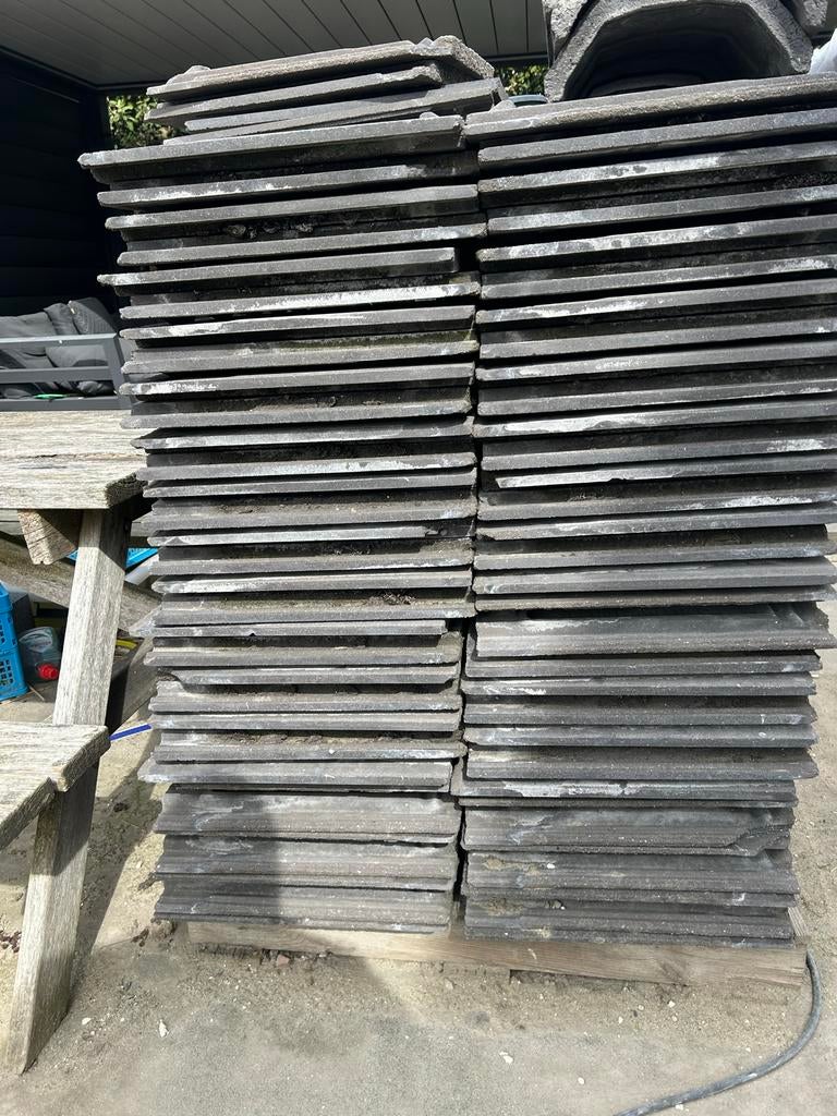 Gebruikte dakpannen stonewold rbb 500 stuks., Doe-het-zelf en Verbouw, Dakpannen en Dakbedekking, Ophalen, Gebruikt, Steen of Klei