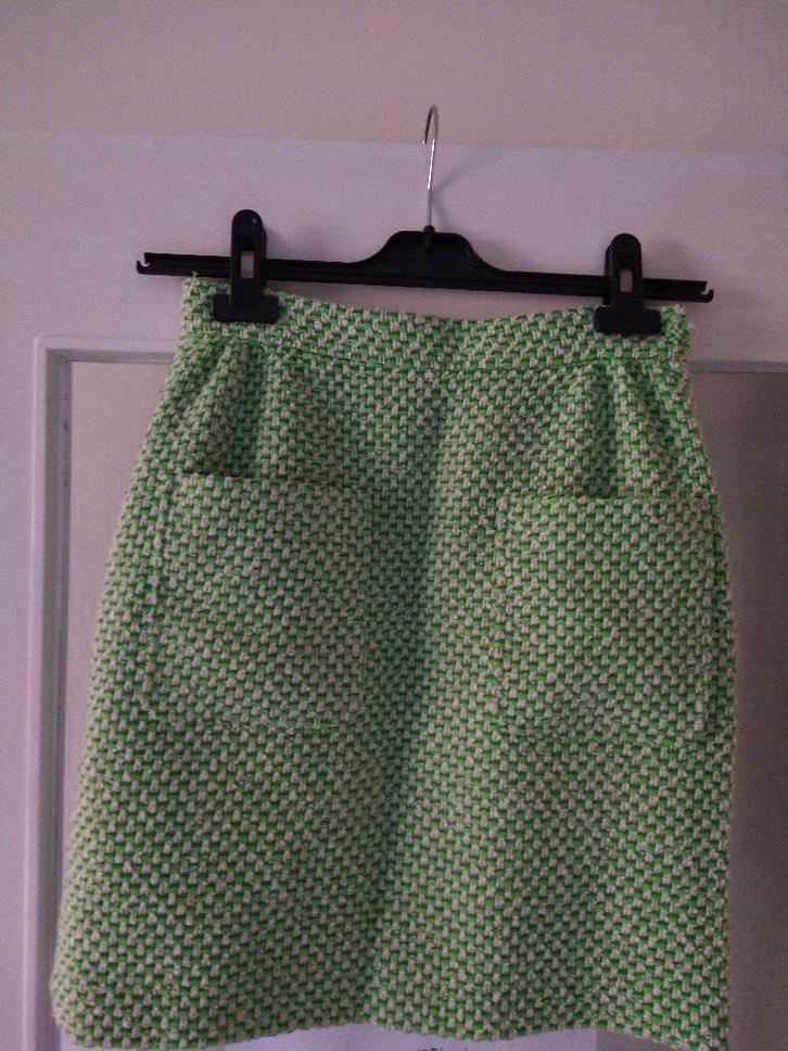 Boutique by Jaeger minirok groen en wit met zakken, Kleding | Dames, Rokken, Zo goed als nieuw, Maat 34 (XS) of kleiner, Groen