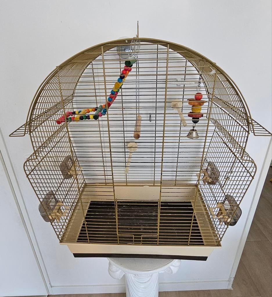 Ruime vogelkooi parkietenkooi of kleine vogels D32B58H68, Ophalen, Metaal, Vogelkooi