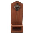 Bier opener met bakje - Houten opener - Flessen opener, Cave & Garden, Verzenden, Nieuw, Kouwe Hoek 1B, Waddinxveen