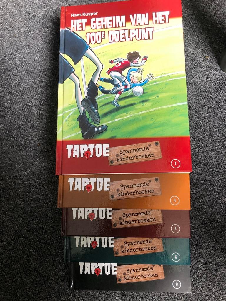 5 Taptoe boeken: Het geheim van het 100e doelpunt en meer, Ophalen, Gelezen, Fictie algemeen