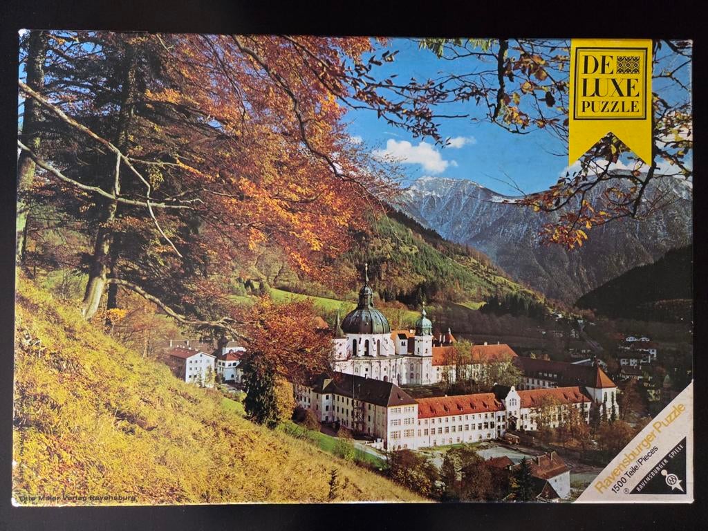 De luxe puzzle kloster ettal 1500 stukjes puzzel, Ophalen of Verzenden, 500 t/m 1500 stukjes, Gebruikt