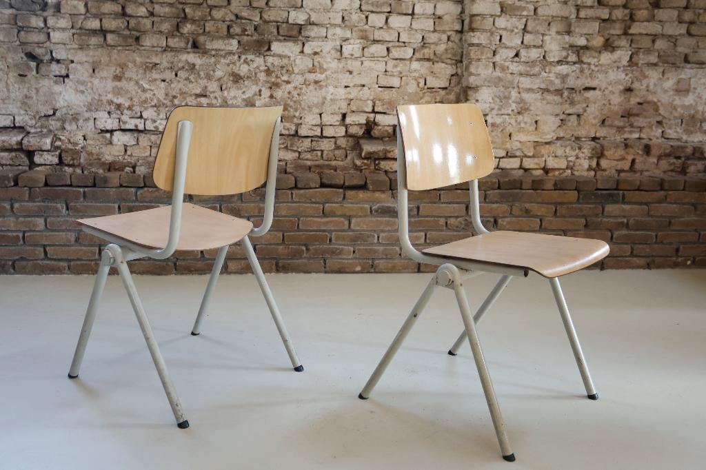 “Originele Galvanitas S35 Stoelen Iconisch Dutch Design”, Gebruikt, Vintage, Ophalen of Verzenden, Vijf, Zes of meer stoelen