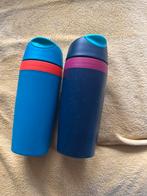 Tupperware Drinkbekers (2 stuks), Huis en Inrichting, Keuken | Tupperware, Ophalen of Verzenden, Zo goed als nieuw, Blauw, Beker of Kan