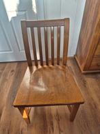 6 eikenhouten stoelen, Huis en Inrichting, Stoelen, Ophalen, Gebruikt, Bruin