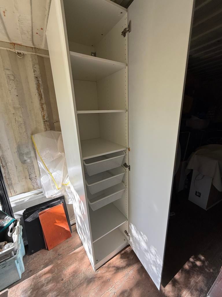 IKEA Pax 50x236 incl deur, 4 planken & 3 manden, Ophalen, Gebruikt, 200 cm of meer, 50 tot 100 cm