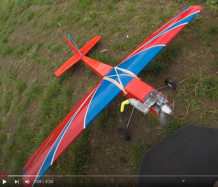 Red "Poema" Modelvliegtuig met 7.5cc OS MAX vanaf 25 euro, Hobby en Vrije tijd, Modelbouw | Radiografisch | Vliegtuigen, Gebruikt