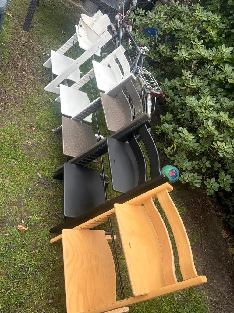 Meegroeistoelen in verschillende kleuren stokke tripp trapp, Kinderen en Baby's, Kinderstoelen, Ophalen, Gebruikt, Meegroeistoel