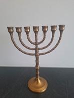 Messing menora, Ophalen of Verzenden, Koper of Brons