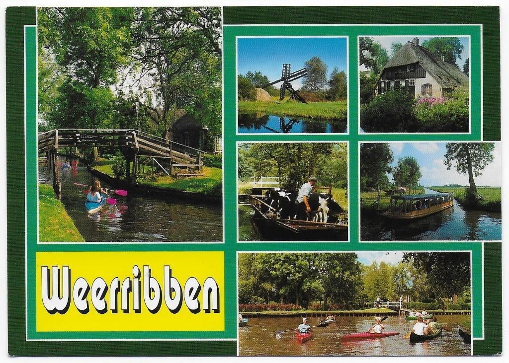 Weerribben Overijssel ongelopen Ansichtkaart (B2390 ), Ophalen of Verzenden, 1980 tot heden, Ongelopen, Overijssel