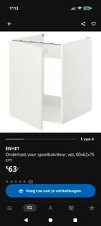 Ikea enhet onderkast wit, Ophalen, Wit, Nieuw, 50 tot 100 cm
