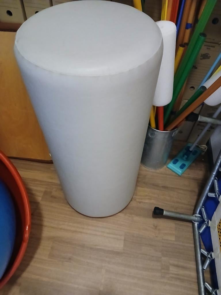 Rolstoel Pu-leer Lage, zware ronde rolkruk 360° draaibaar