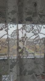 Vitrage met bloemmotief (360 en 215 breed), Gebruikt, 200 cm of meer, Wit, Romantisch