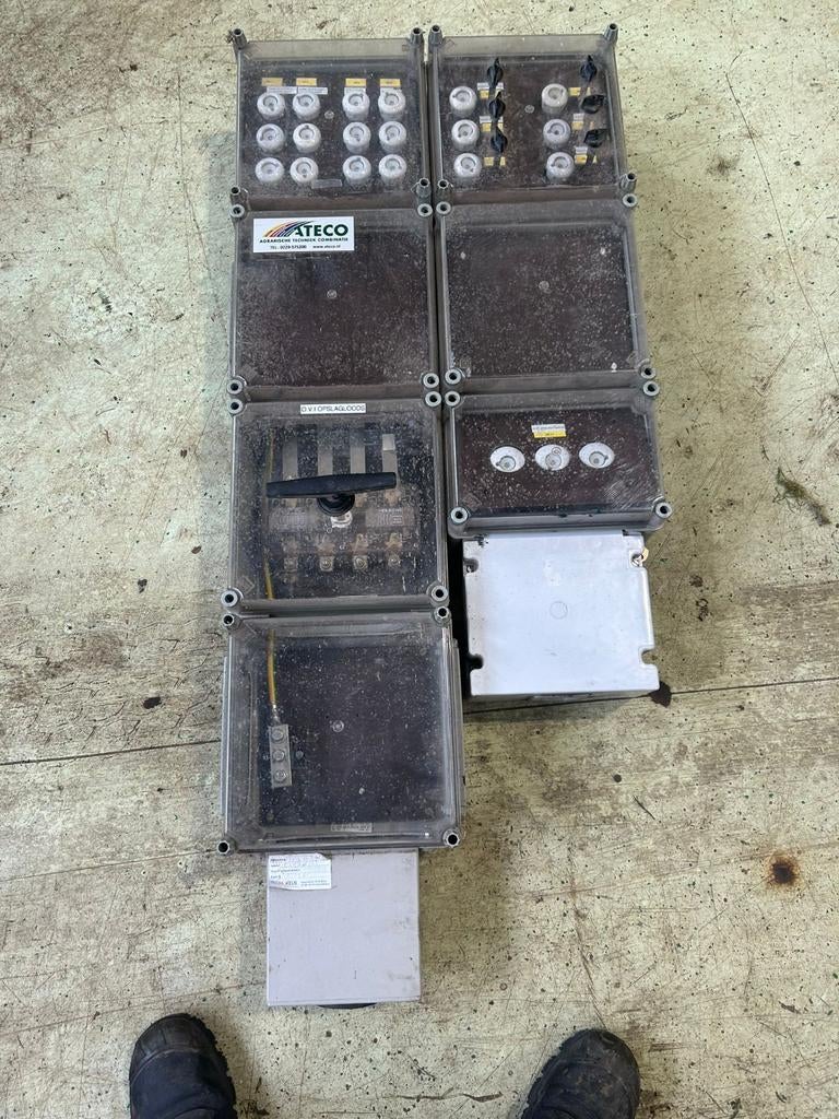 Groepenkast met zekeringen en schakelaars, Doe-het-zelf en Verbouw, Elektra en Kabels, Ophalen, Gebruikt, Overige typen