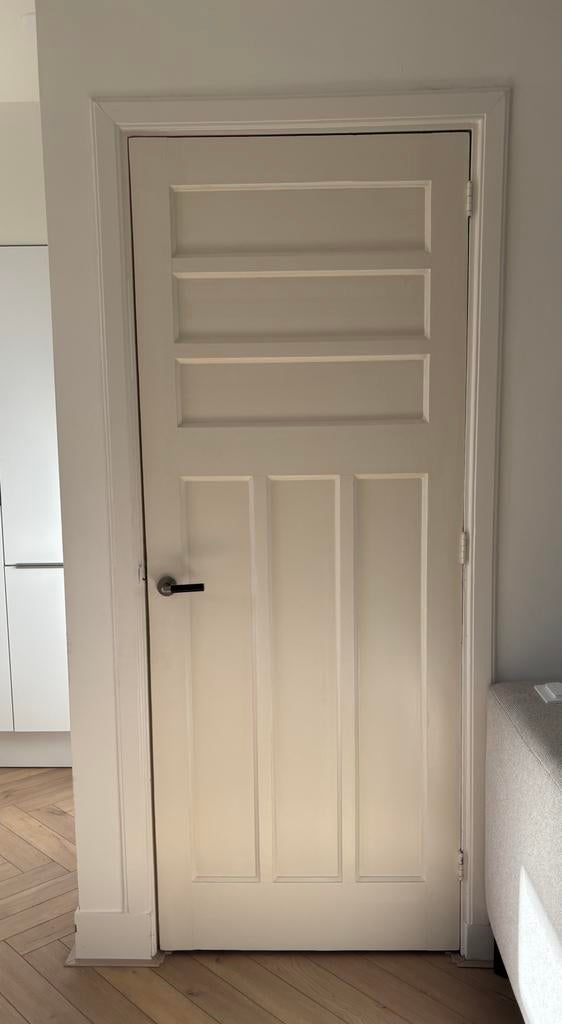 Jaren 30 paneeldeur, Doe-het-zelf en Verbouw, Ophalen, Gebruikt, 80 tot 100 cm, Binnendeur