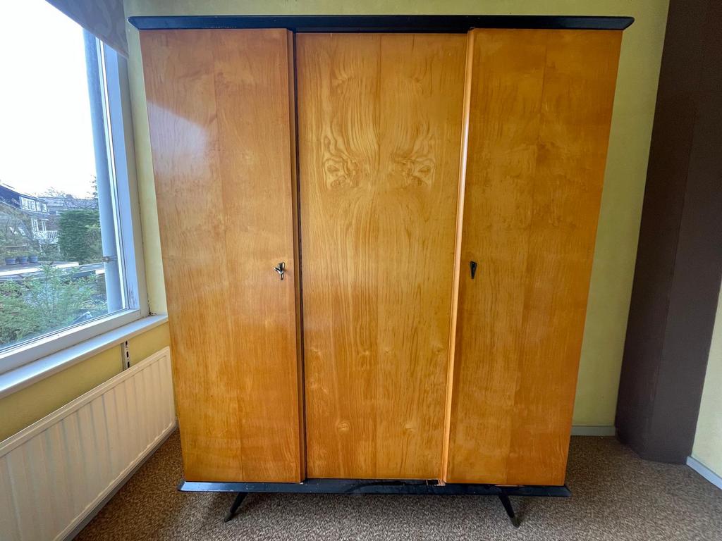 Vintage hang/legkast, Huis en Inrichting, Kasten | Kledingkasten, Ophalen, Gebruikt, Met plank(en), 150 tot 200 cm