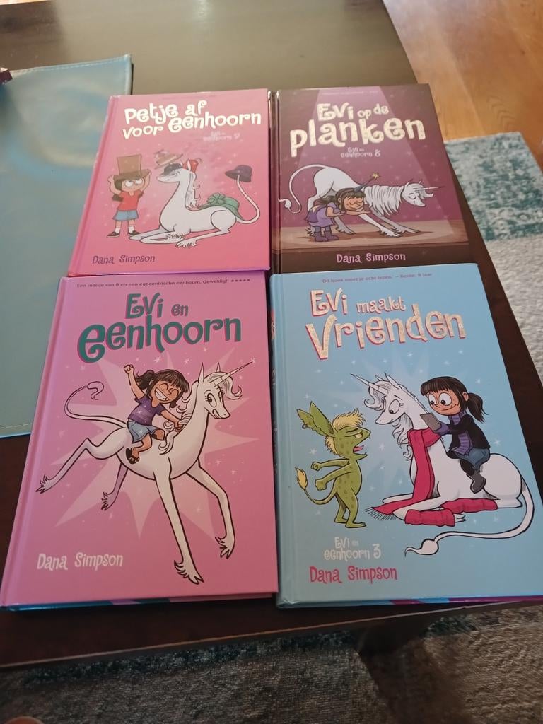 Evi en Eenhoorn boeken - Deel 1, 3, 7 en 8, Boeken, Ophalen of Verzenden