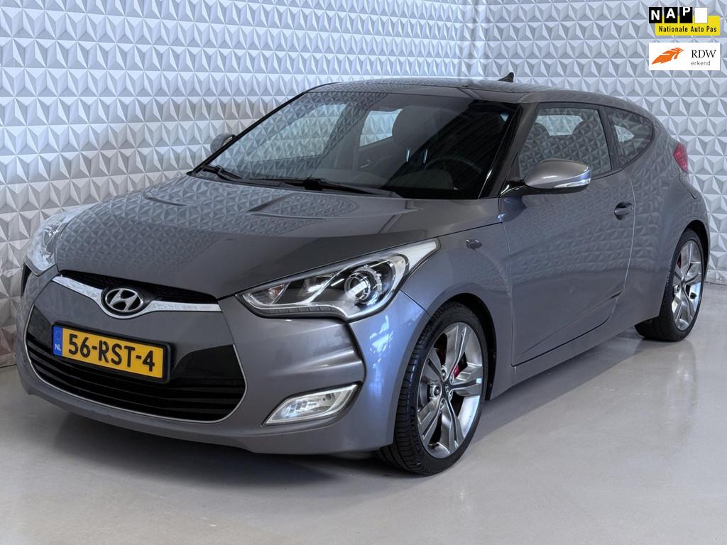 Hyundai Veloster 1.6 GDI i-Catcher LEER + Panoramadak (2011), Auto's, Hyundai, Voorwielaandrijving, Gebruikt, 4 cilinders, USB