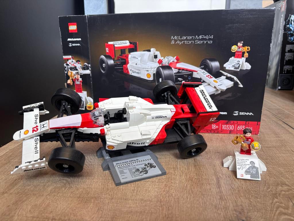 LEGO Icons 10330 McLaren MP4/4 & Ayrton Senna, Ophalen, Lego, Zo goed als nieuw, Compleet
