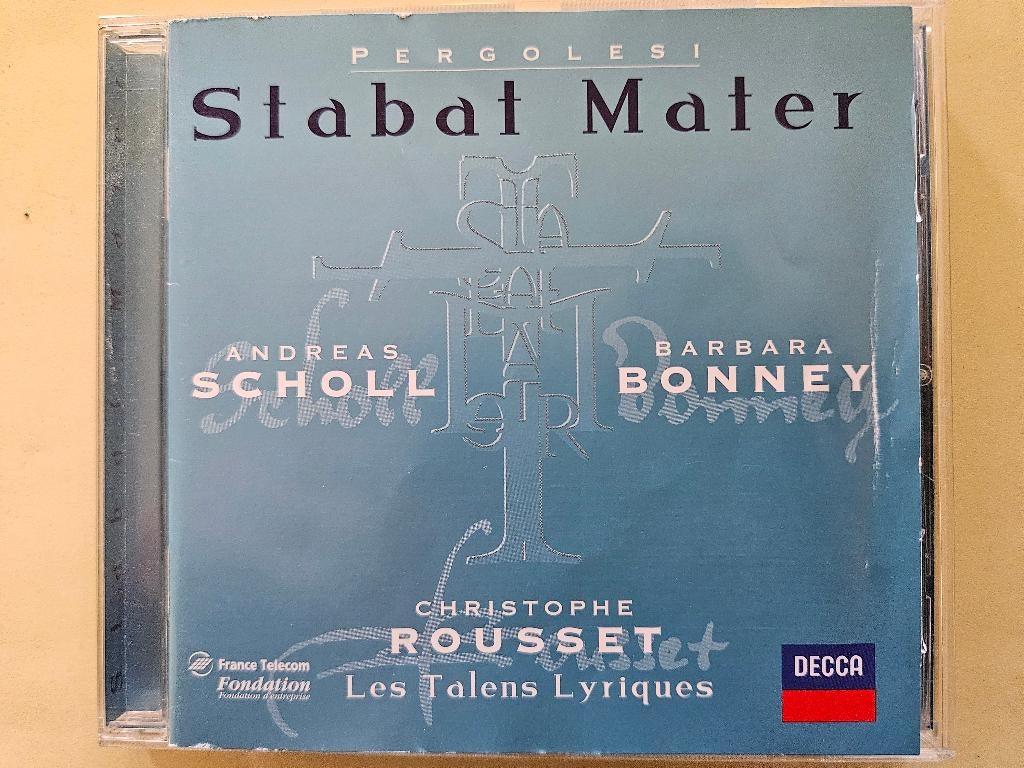 Pergolesi - Stabat Mater - Scholl Bonney Rousset, Met libretto, Ophalen of Verzenden, Zo goed als nieuw, Barok