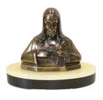 Borstbeeld van Jezus op onyx sokkel., Ophalen of Verzenden