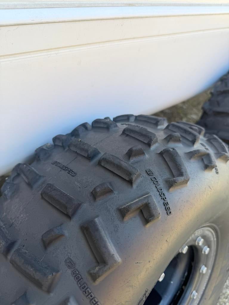 Goldspeed SC3 beadlock quad velgen  banden Yamaha Honda, Gebruikt, VL Custom Scooters, Ophalen of Verzenden, 7005AM