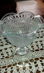 prachtige oude glazen ijs/dessert/coupe mooi luxe bewerkt, Ophalen of Verzenden