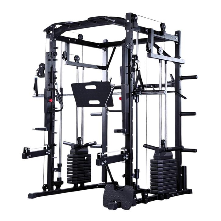 Premium Power Rack met Smith Machine, Leg Press, 160KG Stack, Sport en Fitness, Fitnessmaterialen, Nieuw, Overige typen, Armen