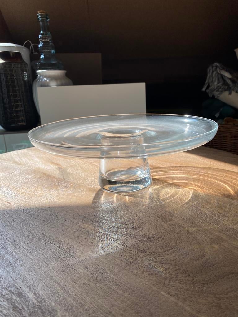 Taart plateau glas, Ophalen, Zo goed als nieuw