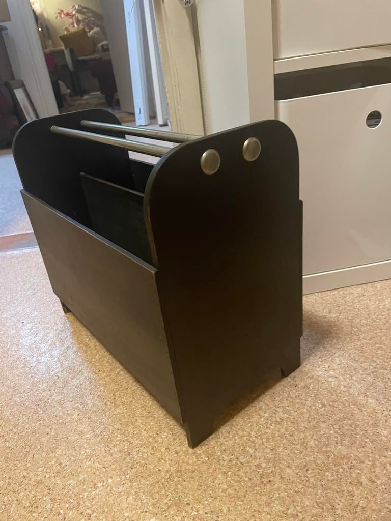 Pander Lectuurbak - Donkerbruin met metalen stangen, Ophalen, Gebruikt