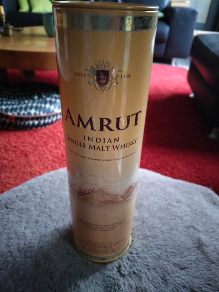 Blik van AMRUT; Indian Single Malt Whisky., Verzamelen, Ophalen of Verzenden, Nieuw