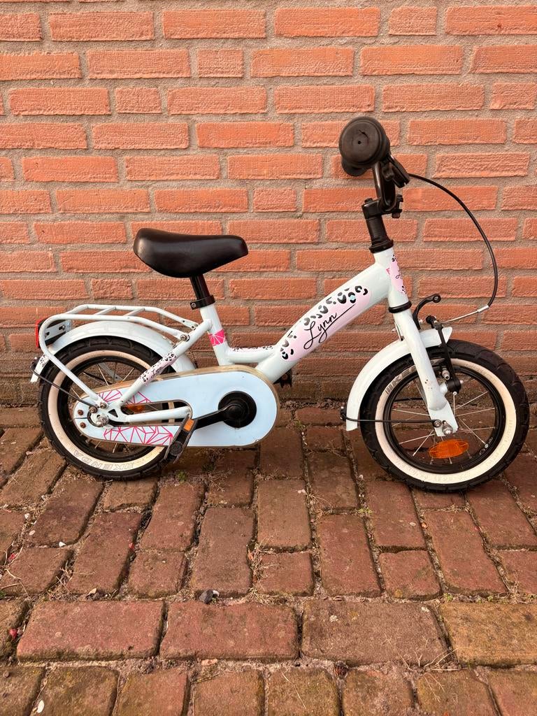 Kinderfiets 12 inch lichtblauw, Fietsen en Brommers, Fietsen | Kinderfietsjes, Ophalen, Gebruikt, Minder dan 16 inch, Zijwieltjes