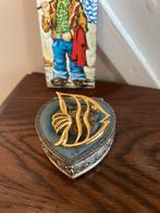 Vintage Broche vis sieraden goudkleur, Ophalen of Verzenden, Gebruikt, Geel, Overige materialen