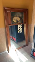 Spiegel, groot, antiek eikenhout., Doe-het-zelf en Verbouw, Glas en Ramen, Ophalen, Gebruikt, 80 tot 120 cm, 160 cm of meer