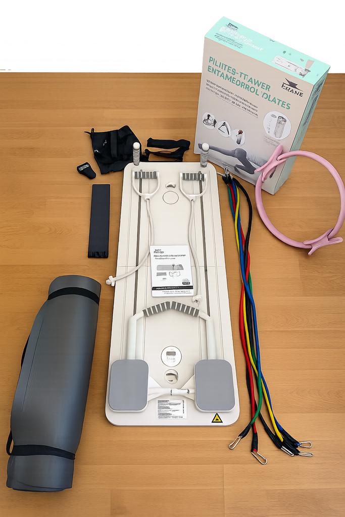Complete fitness set + pilates board + accessoires + banden, Sport en Fitness, Ophalen of Verzenden, Zo goed als nieuw, Yoga-accessoire