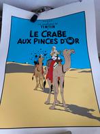 Kuifje poster Le Crabe aux Pinces d'Or, Eén stripboek, Ophalen of Verzenden, Zo goed als nieuw
