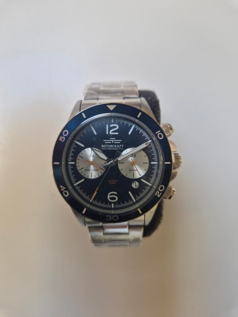 Rotorcraft herenhorloge met schakelsluiting, Ophalen of Verzenden, Nieuw, Staal, Overige merken